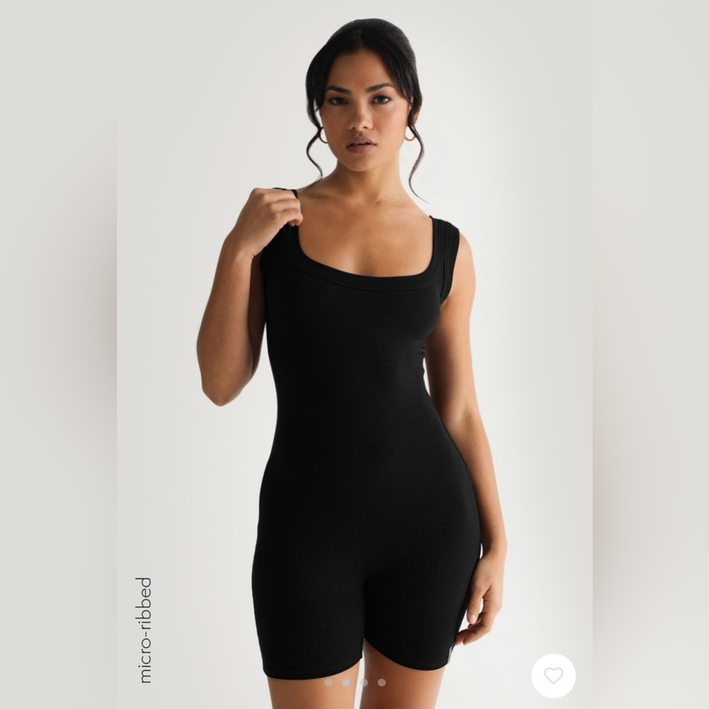 • My Outfit Online | Fundamental Micro-Ribbed Romper - Black